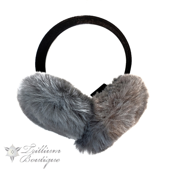 Surell Faux Fur Earmuffs with Velvet Band NWT! - Picture 2 of 7